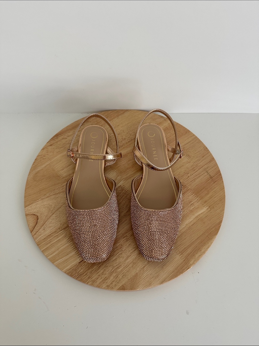 Journee Collection Nysha Womens Square Ballet Flats